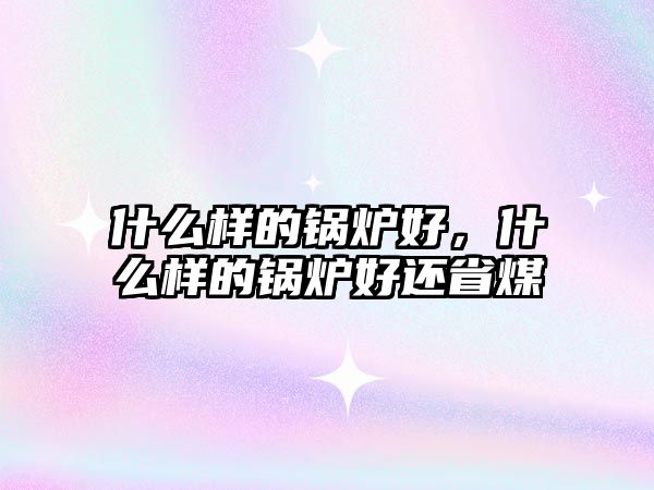 什么樣的鍋爐好，什么樣的鍋爐好還省煤