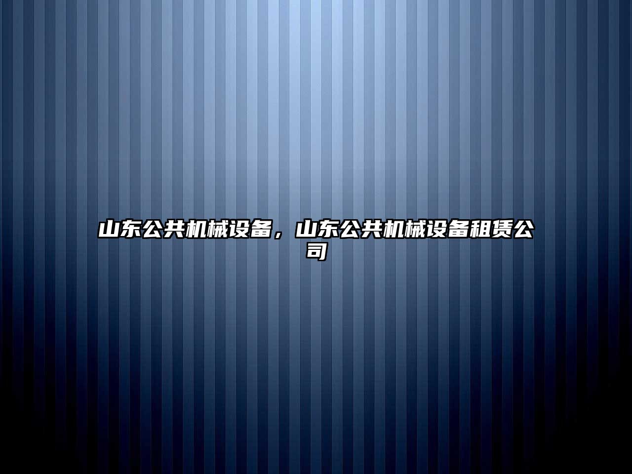 山東公共機械設(shè)備，山東公共機械設(shè)備租賃公司