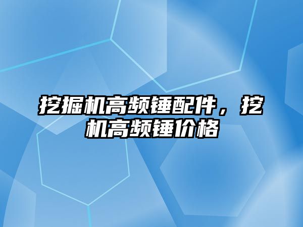 挖掘機高頻錘配件，挖機高頻錘價格