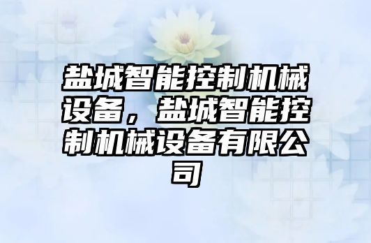 鹽城智能控制機械設(shè)備，鹽城智能控制機械設(shè)備有限公司