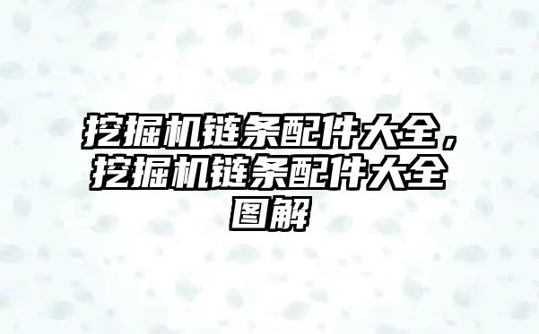 挖掘機(jī)鏈條配件大全，挖掘機(jī)鏈條配件大全圖解