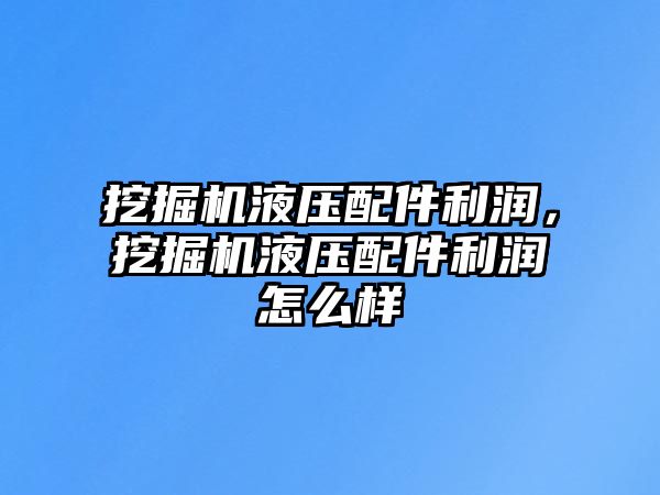 挖掘機液壓配件利潤，挖掘機液壓配件利潤怎么樣