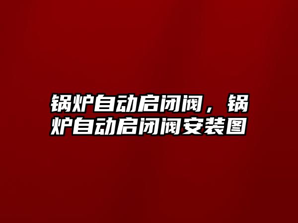 鍋爐自動啟閉閥，鍋爐自動啟閉閥安裝圖