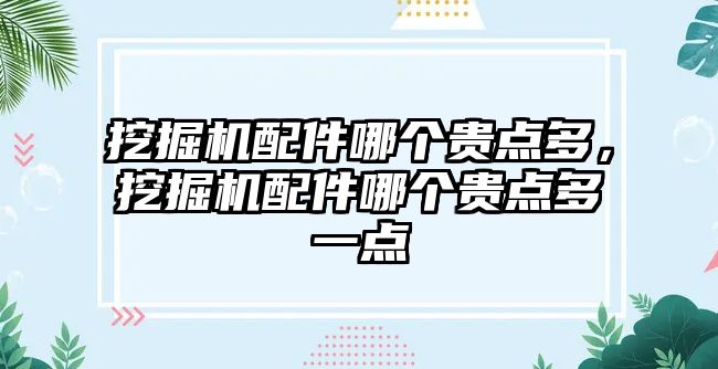 挖掘機配件哪個貴點多，挖掘機配件哪個貴點多一點