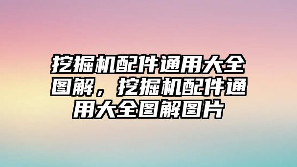 挖掘機(jī)配件通用大全圖解，挖掘機(jī)配件通用大全圖解圖片