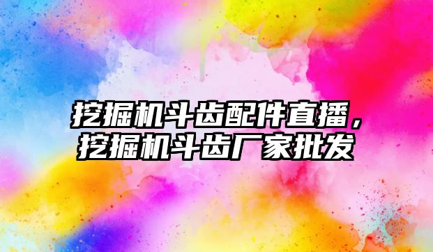 挖掘機斗齒配件直播，挖掘機斗齒廠家批發(fā)