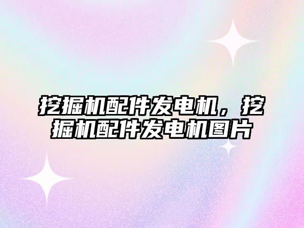 挖掘機配件發(fā)電機，挖掘機配件發(fā)電機圖片