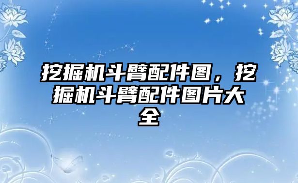 挖掘機斗臂配件圖，挖掘機斗臂配件圖片大全