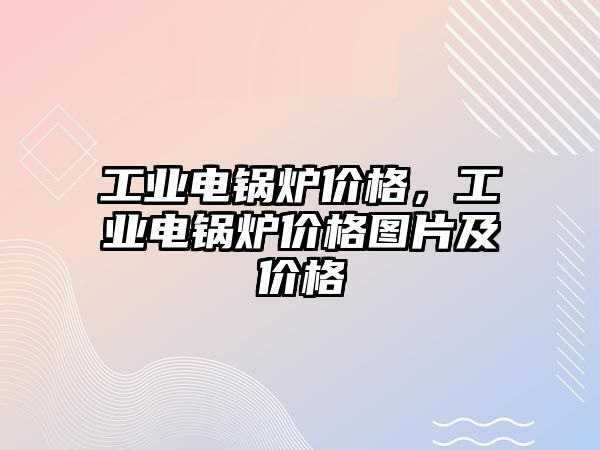 工業(yè)電鍋爐價格，工業(yè)電鍋爐價格圖片及價格