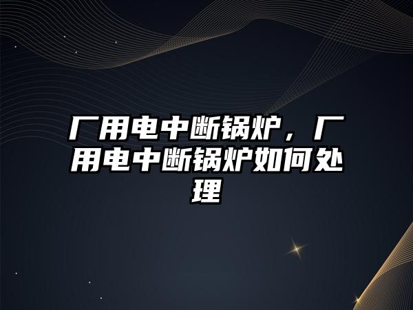 廠用電中斷鍋爐，廠用電中斷鍋爐如何處理