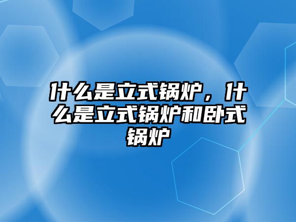 什么是立式鍋爐，什么是立式鍋爐和臥式鍋爐