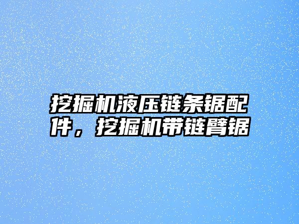 挖掘機液壓鏈條鋸配件，挖掘機帶鏈臂鋸