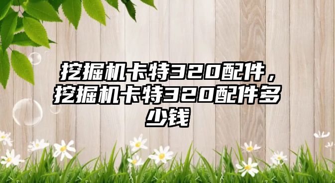 挖掘機(jī)卡特320配件，挖掘機(jī)卡特320配件多少錢