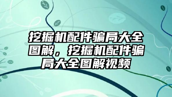 挖掘機配件騙局大全圖解，挖掘機配件騙局大全圖解視頻