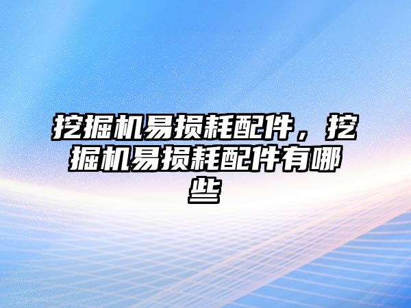 挖掘機(jī)易損耗配件，挖掘機(jī)易損耗配件有哪些