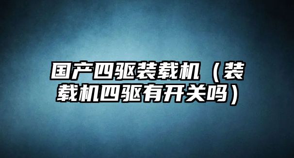 國(guó)產(chǎn)四驅(qū)裝載機(jī)（裝載機(jī)四驅(qū)有開關(guān)嗎）