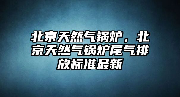 北京天然氣鍋爐，北京天然氣鍋爐尾氣排放標(biāo)準(zhǔn)最新