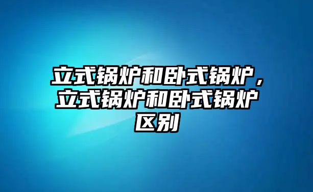 立式鍋爐和臥式鍋爐，立式鍋爐和臥式鍋爐區(qū)別