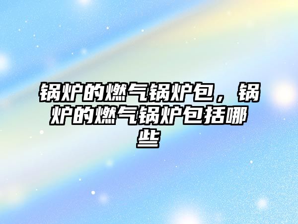 鍋爐的燃?xì)忮仩t包，鍋爐的燃?xì)忮仩t包括哪些