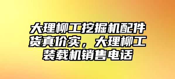 大理柳工挖掘機(jī)配件貨真價(jià)實(shí)，大理柳工裝載機(jī)銷售電話