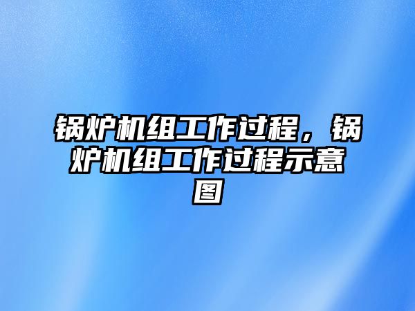 鍋爐機(jī)組工作過(guò)程，鍋爐機(jī)組工作過(guò)程示意圖