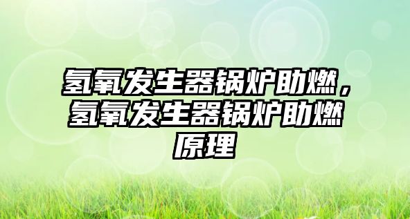 氫氧發(fā)生器鍋爐助燃，氫氧發(fā)生器鍋爐助燃原理