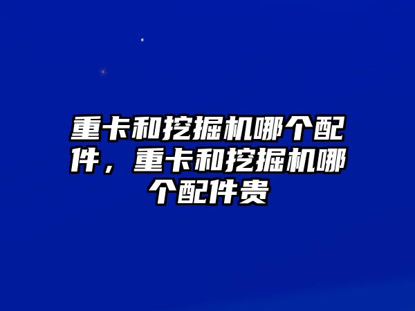 重卡和挖掘機哪個配件，重卡和挖掘機哪個配件貴