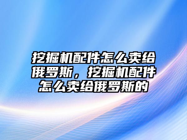 挖掘機(jī)配件怎么賣給俄羅斯，挖掘機(jī)配件怎么賣給俄羅斯的