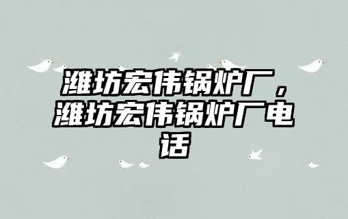 濰坊宏偉鍋爐廠，濰坊宏偉鍋爐廠電話