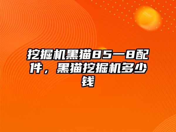 挖掘機(jī)黑貓85一8配件，黑貓挖掘機(jī)多少錢