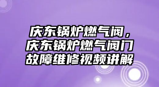 慶東鍋爐燃?xì)忾y，慶東鍋爐燃?xì)忾y門故障維修視頻講解