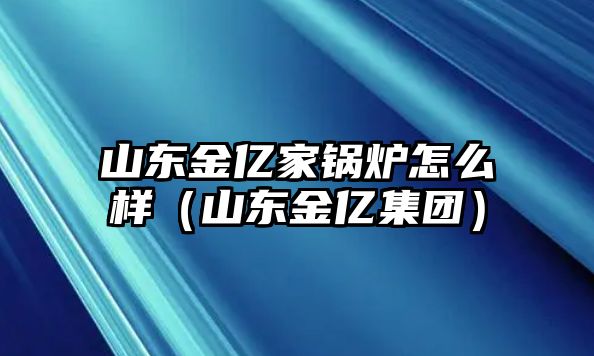 山東金億家鍋爐怎么樣（山東金億集團）