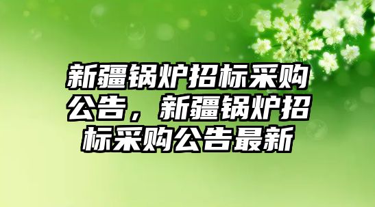 新疆鍋爐招標(biāo)采購公告，新疆鍋爐招標(biāo)采購公告最新