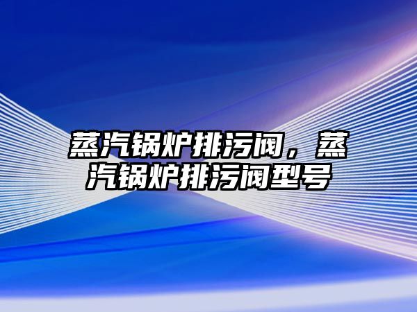 蒸汽鍋爐排污閥，蒸汽鍋爐排污閥型號(hào)