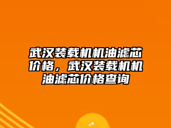 武漢裝載機(jī)機(jī)油濾芯價(jià)格，武漢裝載機(jī)機(jī)油濾芯價(jià)格查詢