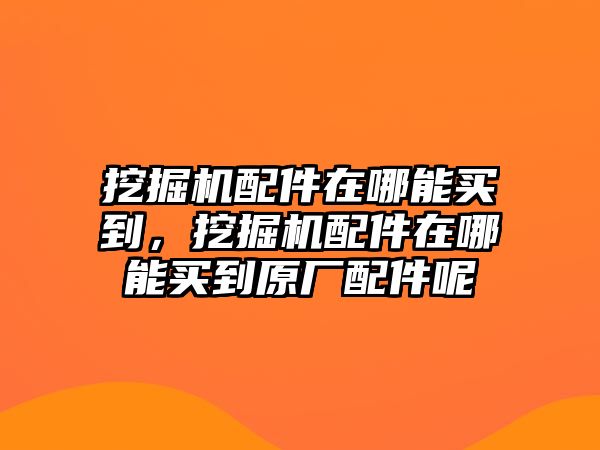 挖掘機(jī)配件在哪能買到，挖掘機(jī)配件在哪能買到原廠配件呢