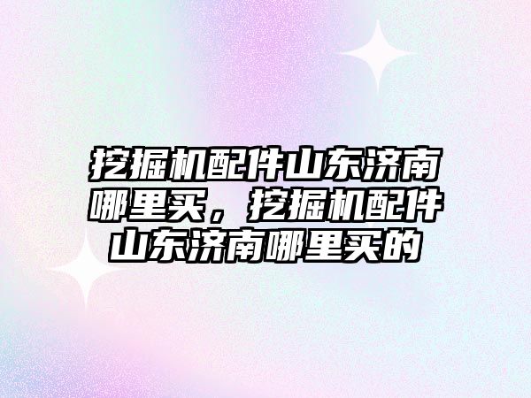 挖掘機配件山東濟南哪里買，挖掘機配件山東濟南哪里買的