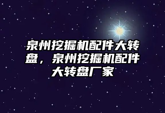 泉州挖掘機配件大轉(zhuǎn)盤，泉州挖掘機配件大轉(zhuǎn)盤廠家