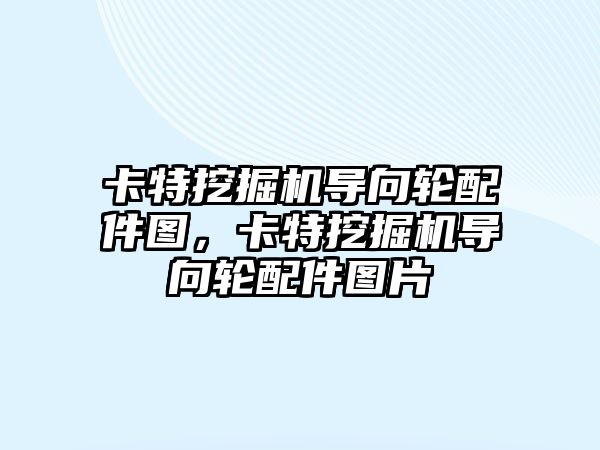 卡特挖掘機導(dǎo)向輪配件圖，卡特挖掘機導(dǎo)向輪配件圖片