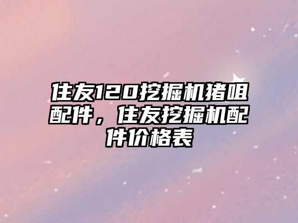 住友120挖掘機(jī)豬咀配件，住友挖掘機(jī)配件價(jià)格表