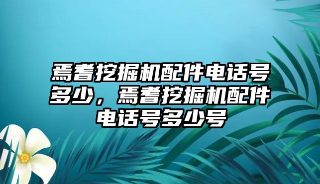 焉耆挖掘機(jī)配件電話(huà)號(hào)多少，焉耆挖掘機(jī)配件電話(huà)號(hào)多少號(hào)