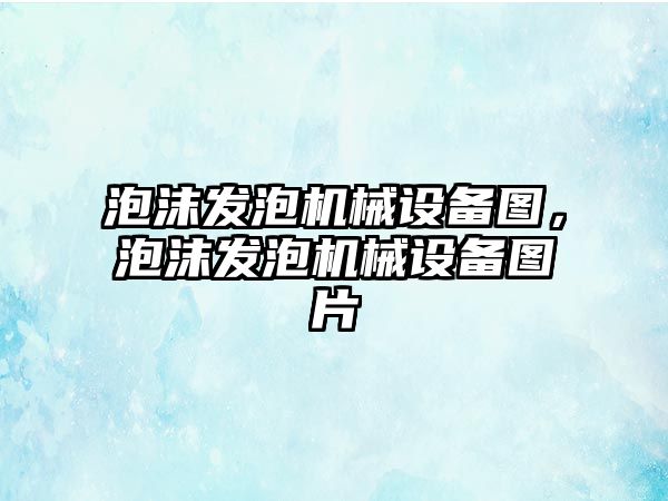 泡沫發(fā)泡機械設備圖，泡沫發(fā)泡機械設備圖片