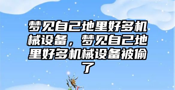 夢見自己地里好多機械設備，夢見自己地里好多機械設備被偷了