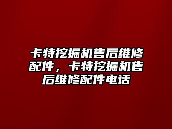 卡特挖掘機售后維修配件，卡特挖掘機售后維修配件電話