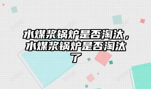 水煤漿鍋爐是否淘汰，水煤漿鍋爐是否淘汰了