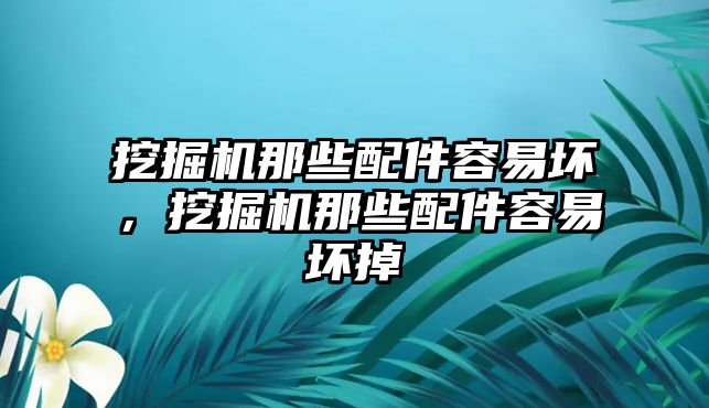 挖掘機(jī)那些配件容易壞，挖掘機(jī)那些配件容易壞掉