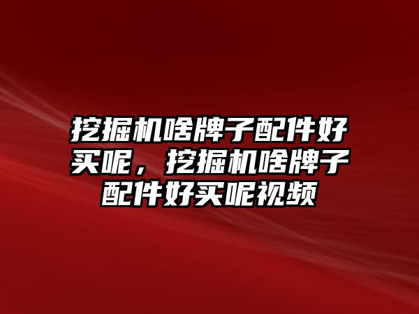 挖掘機啥牌子配件好買呢，挖掘機啥牌子配件好買呢視頻