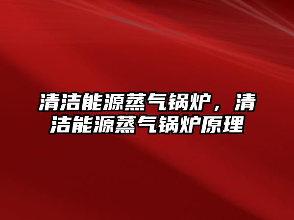 清潔能源蒸氣鍋爐，清潔能源蒸氣鍋爐原理