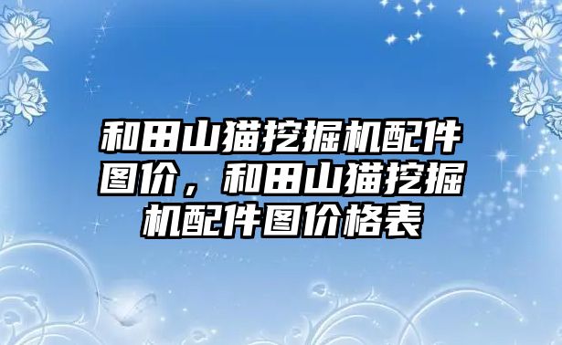 和田山貓挖掘機配件圖價，和田山貓挖掘機配件圖價格表