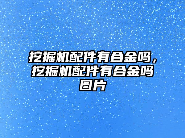 挖掘機配件有合金嗎，挖掘機配件有合金嗎圖片